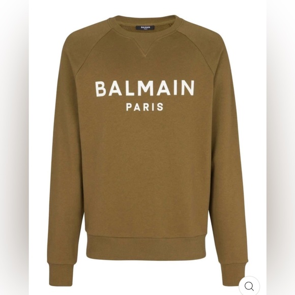 Balmain Other - Balmain Khaki Printed Sweatshirt